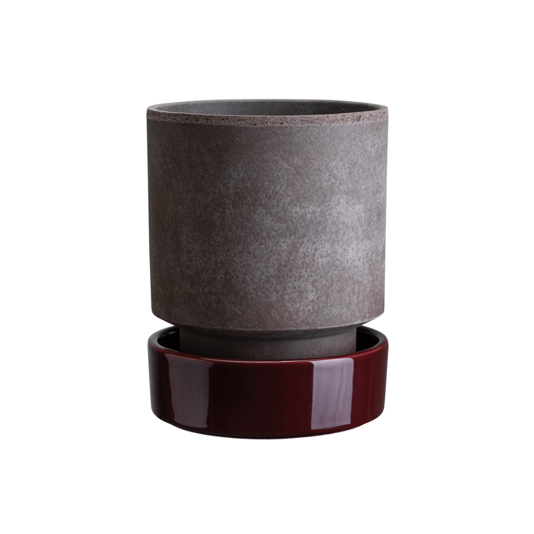 Hoff Raw Pot / Glazed Saucer Set - Batten Home