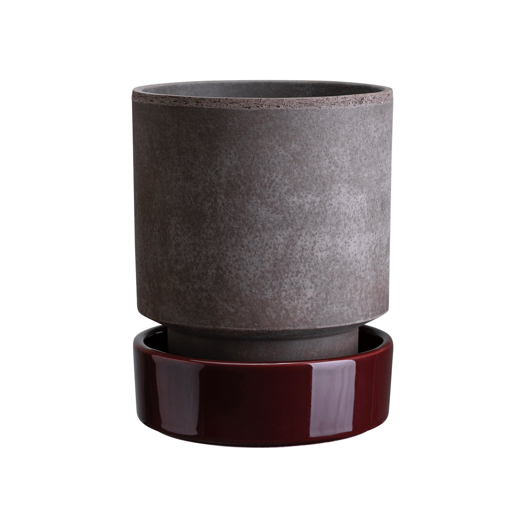 Hoff Raw Pot / Glazed Saucer Set - Batten Home