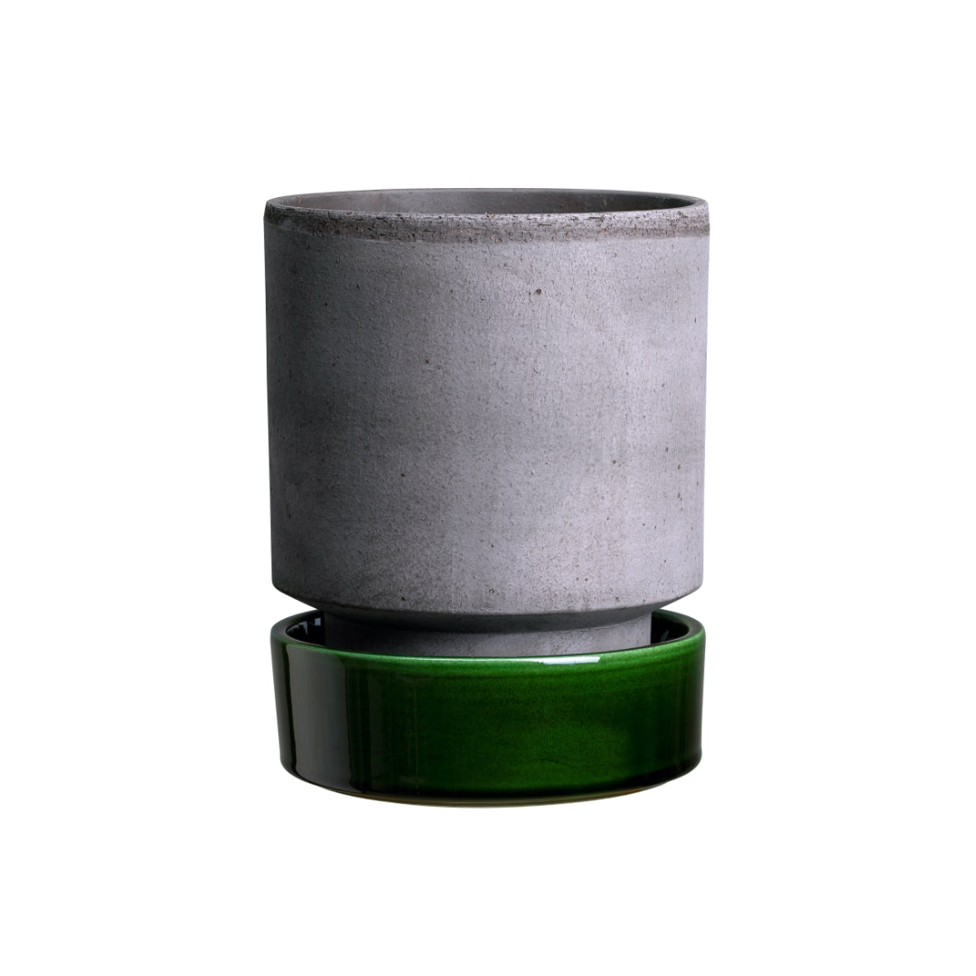 Hoff Raw Pot / Glazed Saucer Set - Batten Home