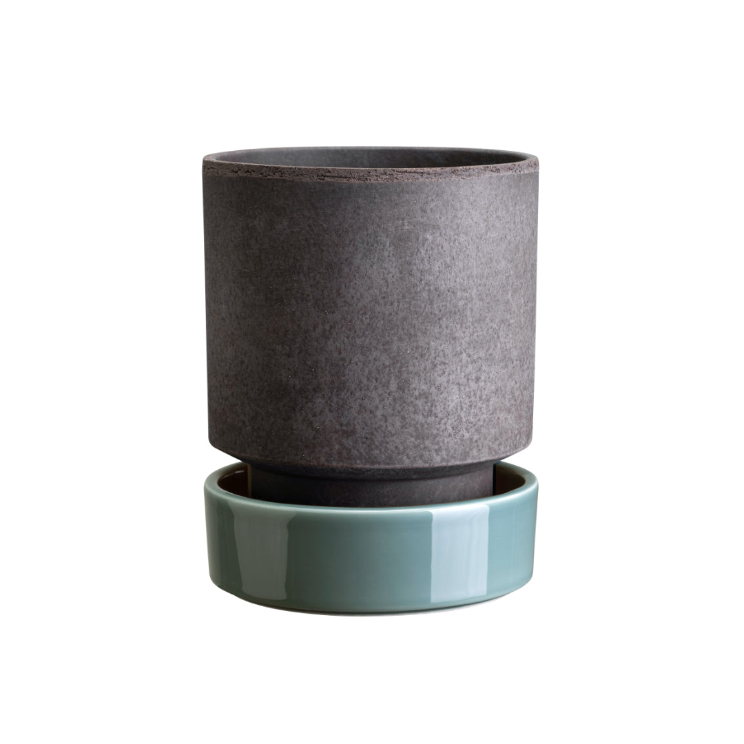 Hoff Raw Pot / Glazed Saucer Set - Batten Home