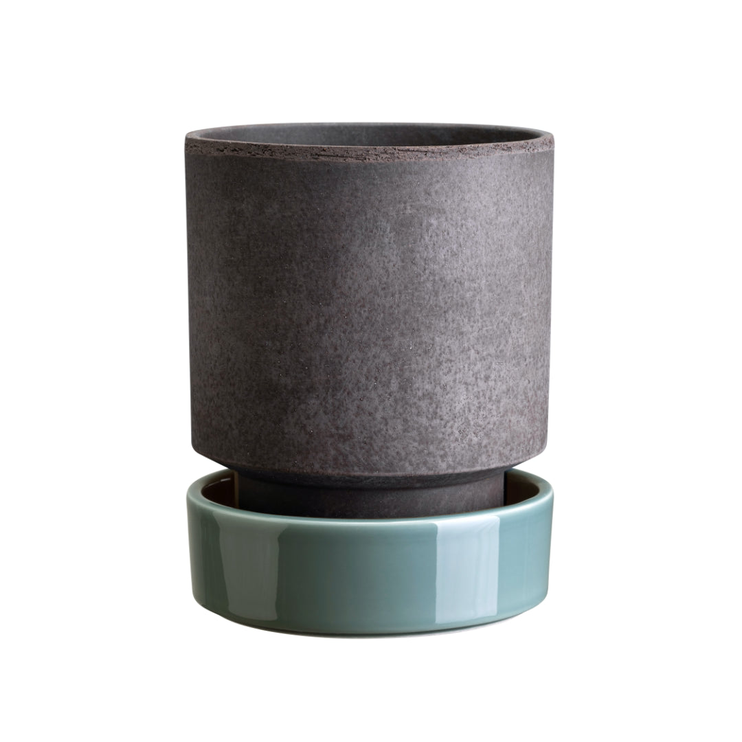 Hoff Raw Pot / Glazed Saucer Set - Batten Home
