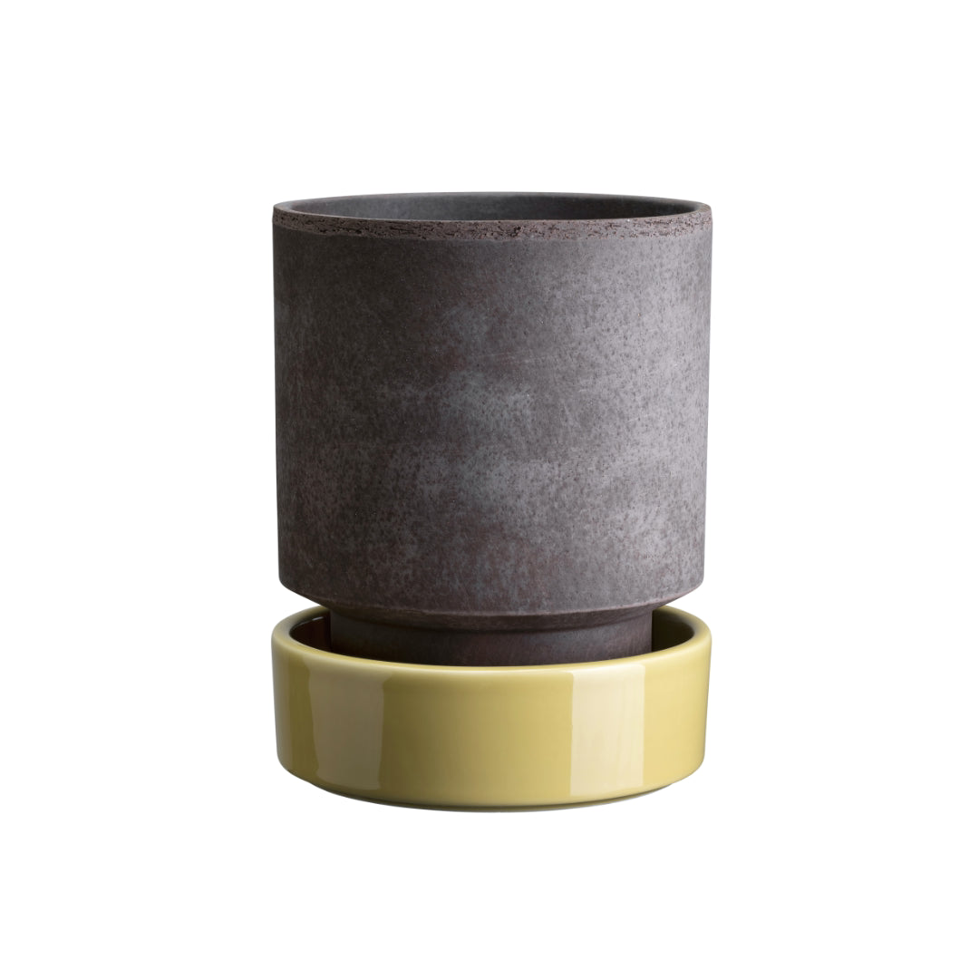 Hoff Raw Pot / Glazed Saucer Set - Batten Home