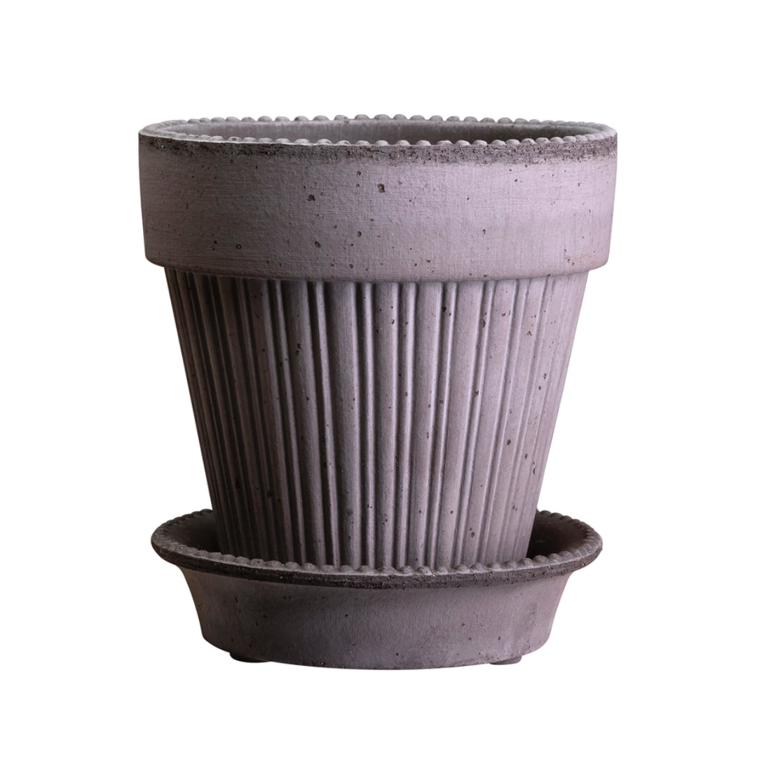 Simona Raw Pot - Grey - Batten Home